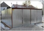 Plechová garáž 6x5 so spádom strechy dozadu Pozink