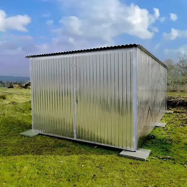 Plechová garáž 3x5m - zadní spád - pozink