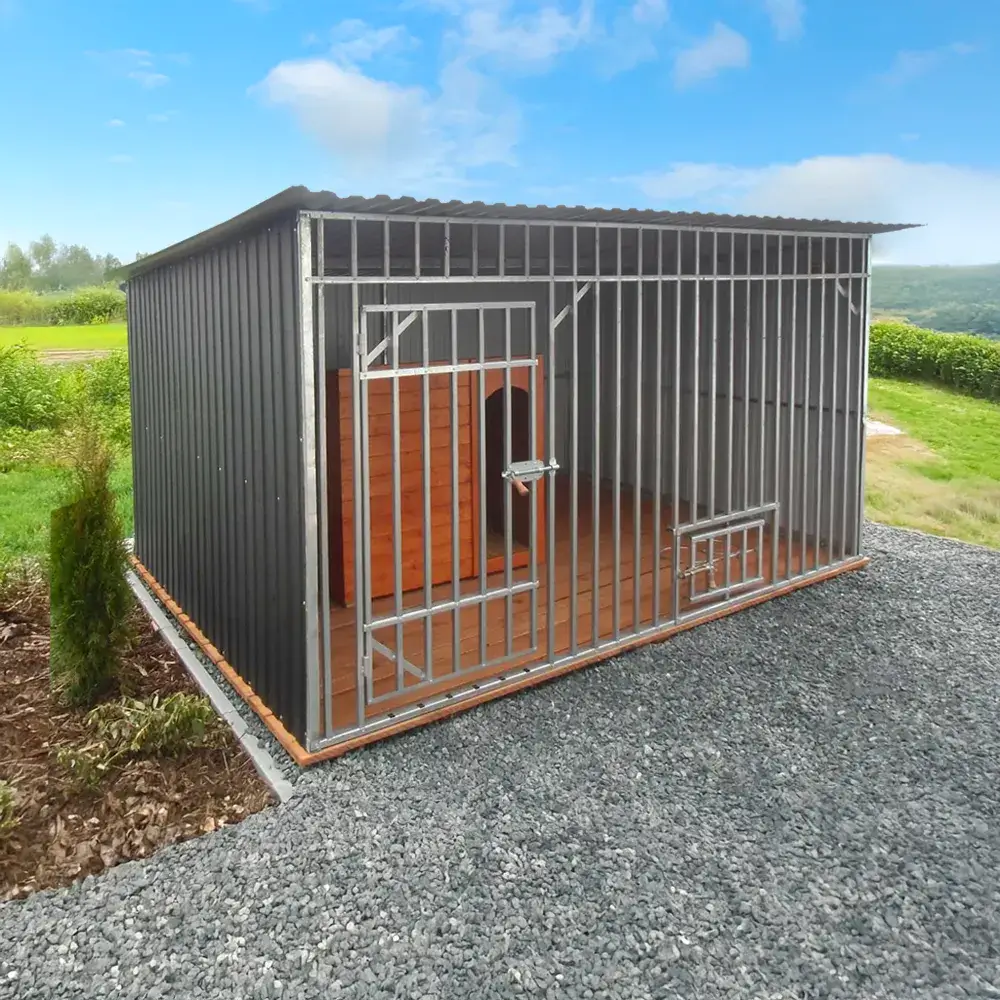 Kotec pro psa 3 x 2m s bočním krytím Kotec pro psa 3 x 2m s bočním krytím