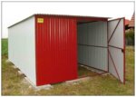 plechová garáž 3 x 5m