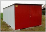 plechová garáž 3 x 5m