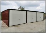 Plechová garáž 9x5 m - tři parkovací místa