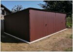 Plechová dvojgaráž 6x5m - zadní spád BTX 3009