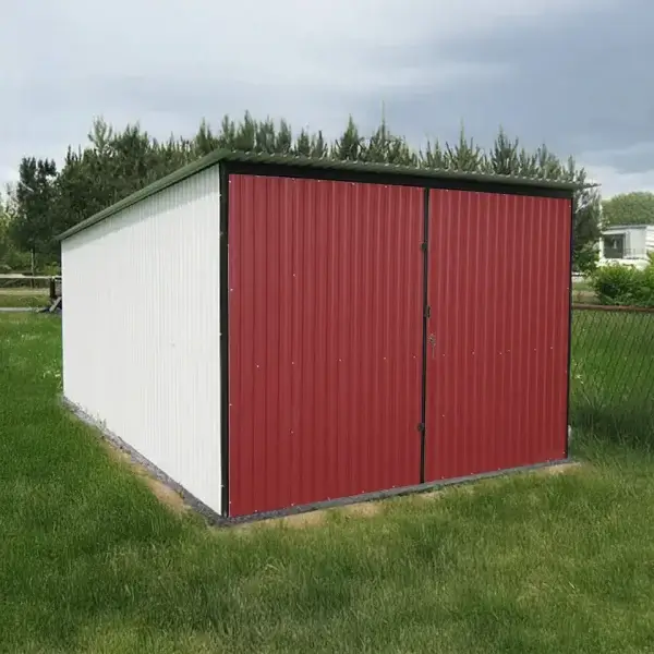 AKČNÍ Plechová garáž 3 x 5m RAL 9010 + BTX 3005